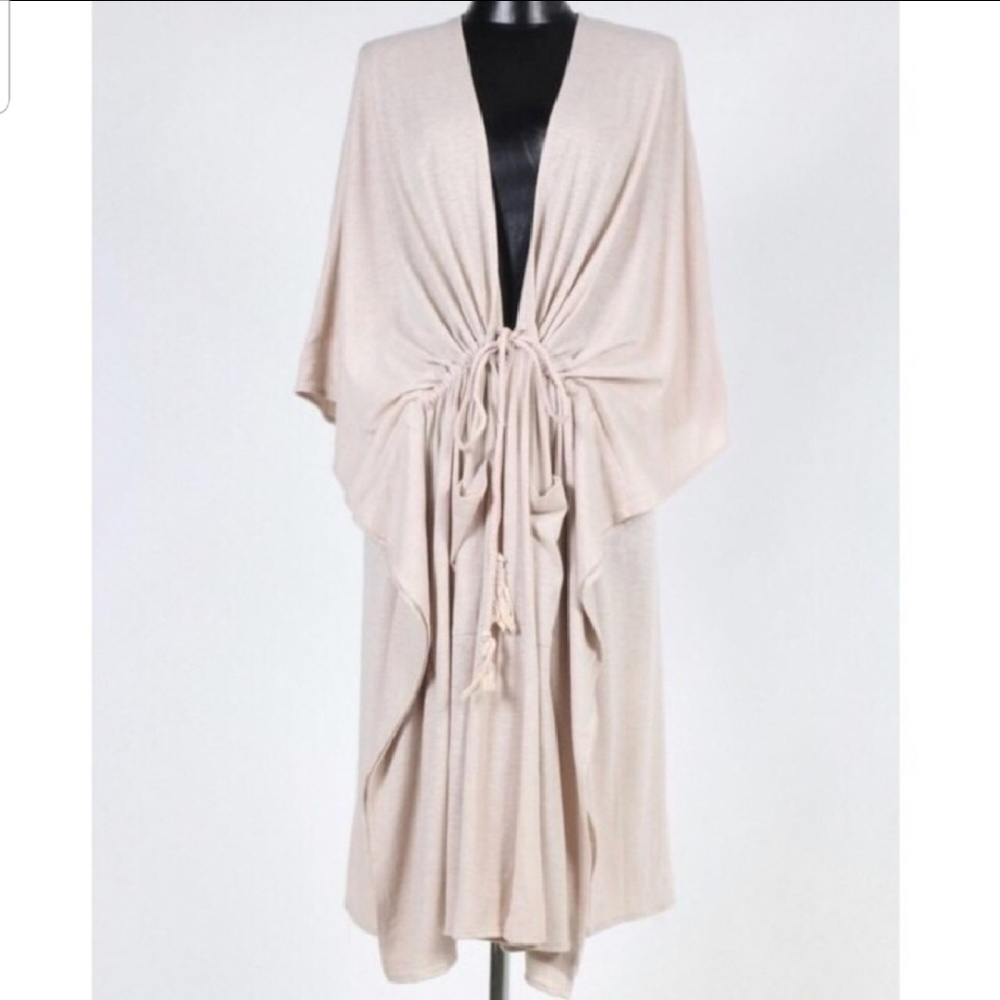 Blush Drawstring Cardi - Picture 2 of 4